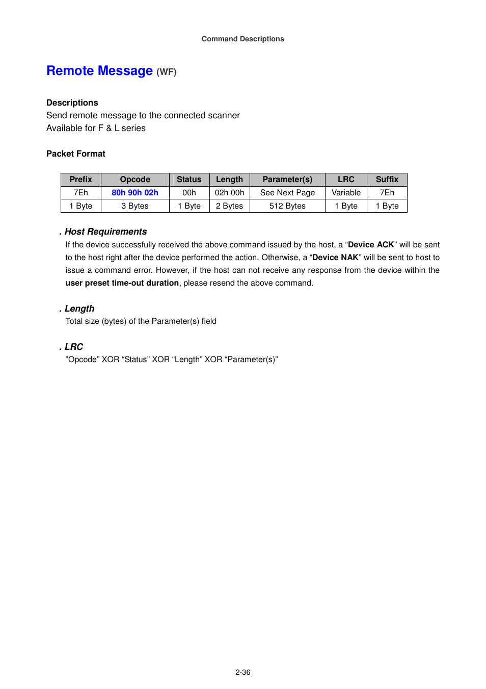 Remote message | Cino FA470 User Manual | Page 51 / 251