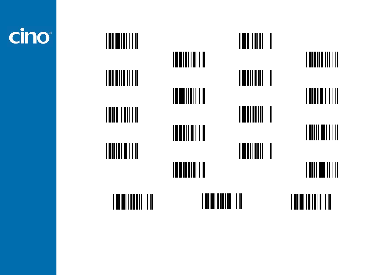 Refer ence man ual, Wir eless fuzzyscan, Option codes | Cino PL680BT HC User Manual | Page 108 / 113