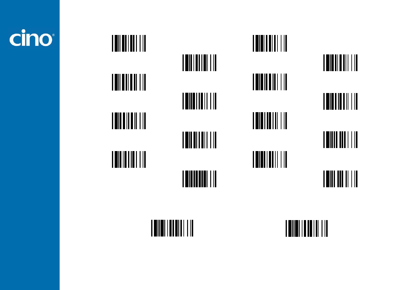Refer ence man ual, Wir eless fuzzyscan, Option codes | Cino L780BT HC User Manual | Page 82 / 87