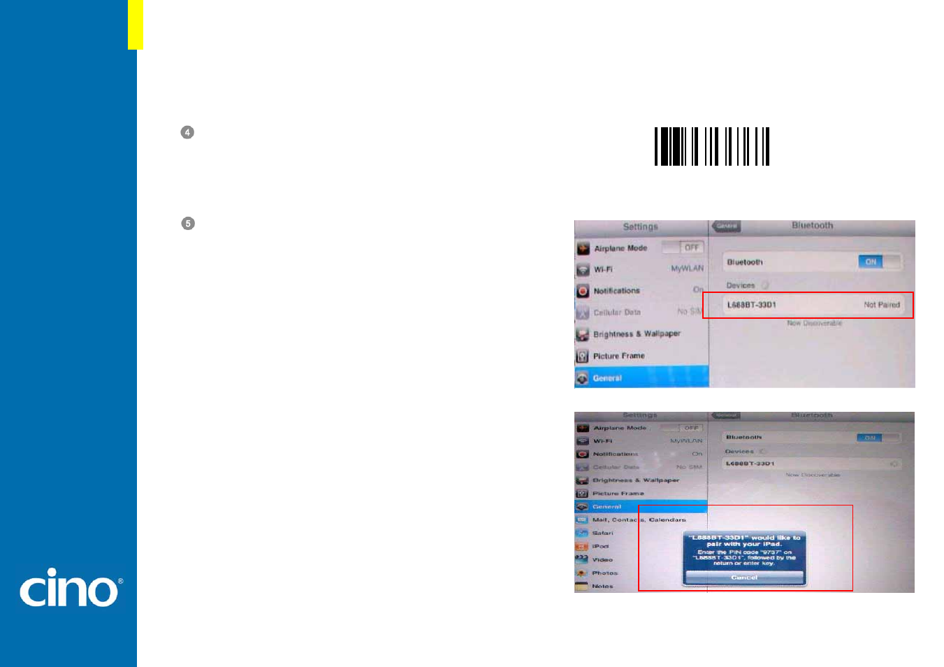 Cino L780BT HC User Manual | Page 5 / 8