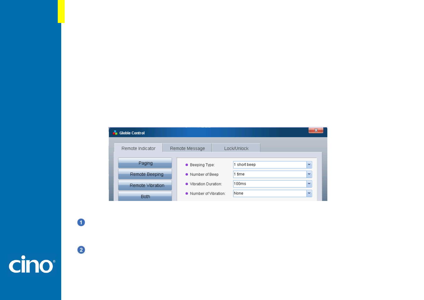 Remote control | Cino L780WD User Manual | Page 12 / 17