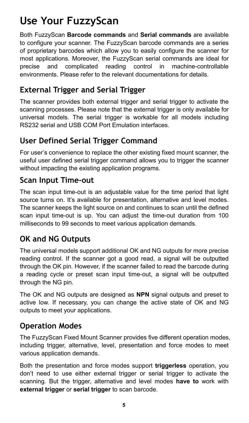 Use your fuzzyscan | Cino FA470 User Manual | Page 6 / 16