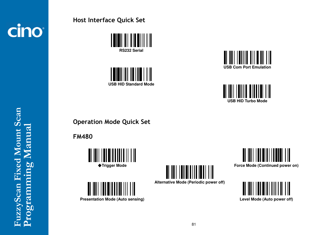 Cino FA470 User Manual | Page 87 / 92