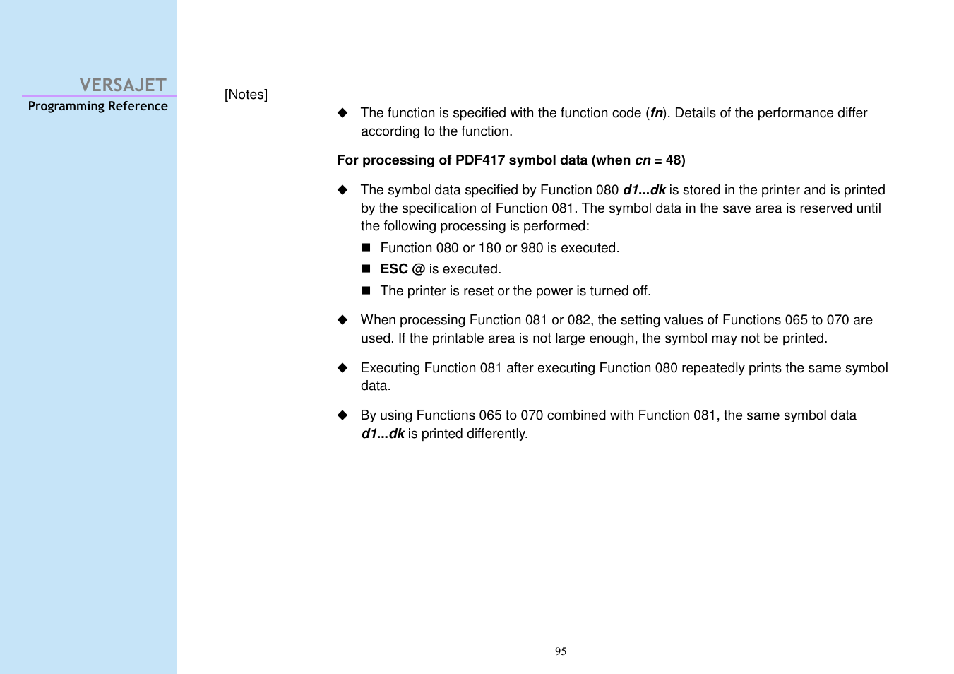 Versajet | Cino M230B User Manual | Page 104 / 245