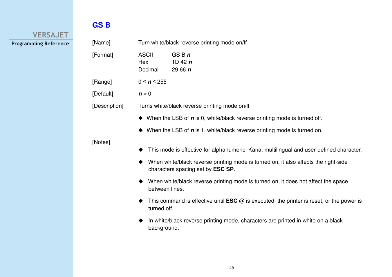 Versajet gs b | Cino M230B User Manual | Page 155 / 245