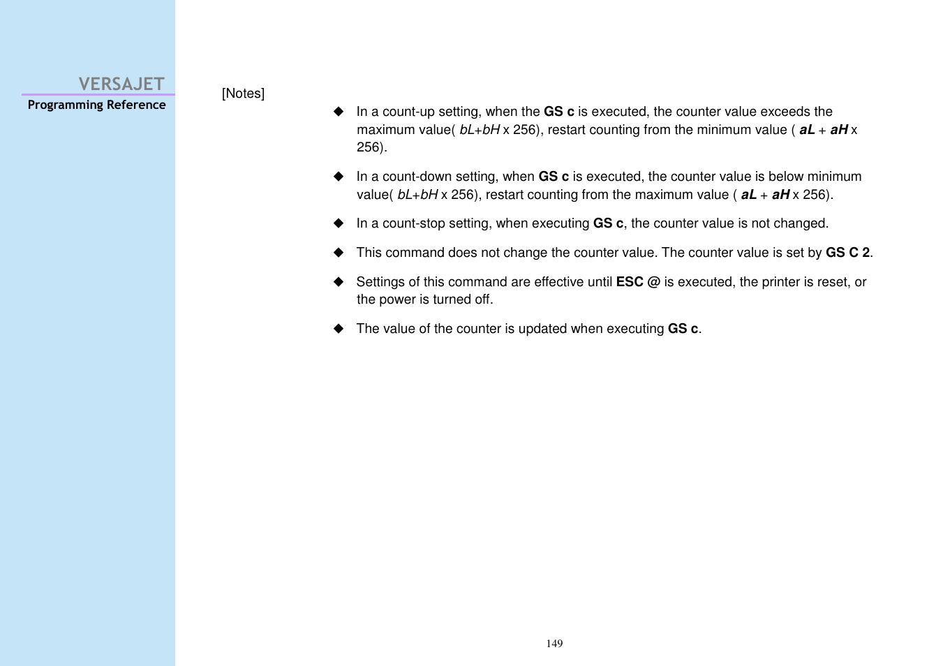 Versajet | Cino M230B User Manual | Page 158 / 245