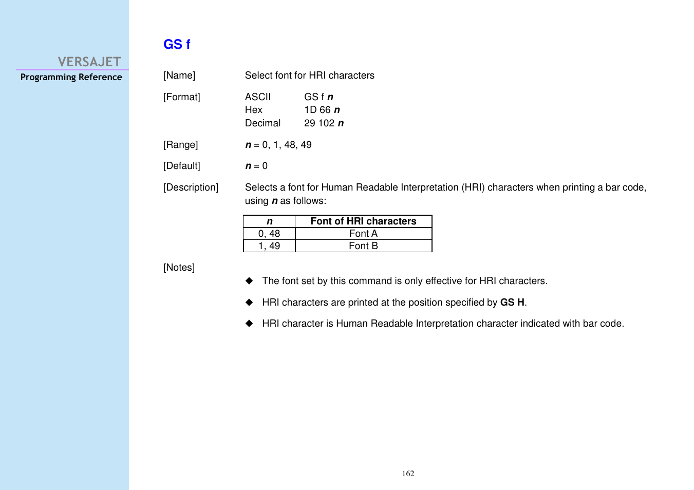 Versajet gs f | Cino M230B User Manual | Page 171 / 245