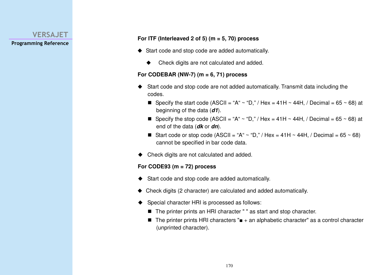 Versajet | Cino M230B User Manual | Page 179 / 245