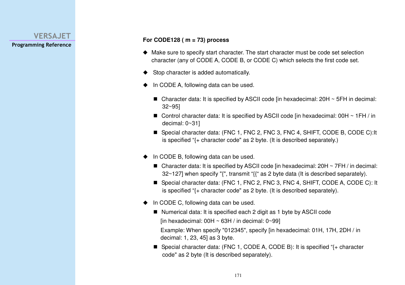 Versajet | Cino M230B User Manual | Page 180 / 245