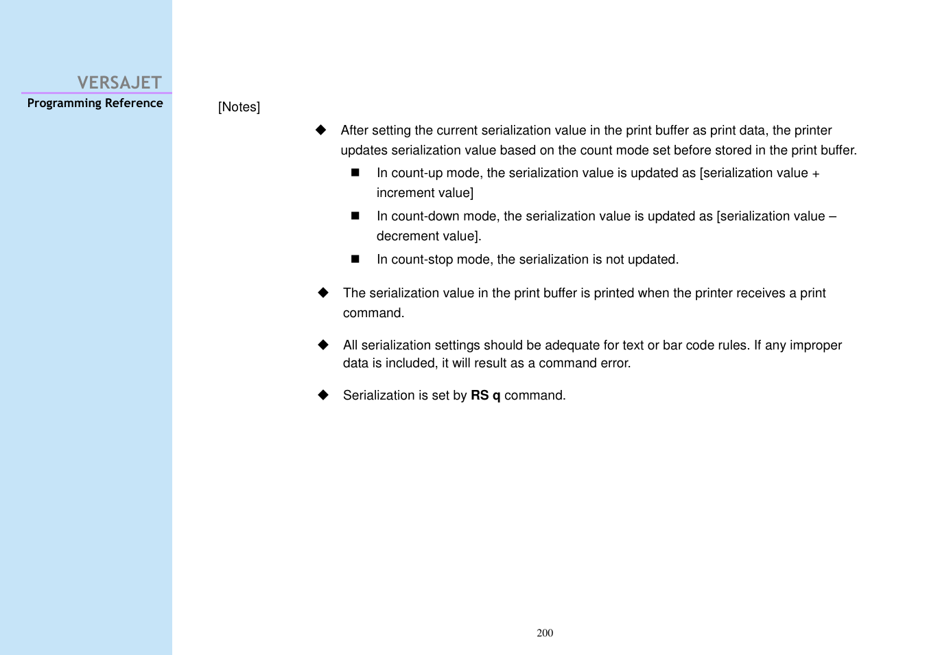 Versajet | Cino M230B User Manual | Page 209 / 245