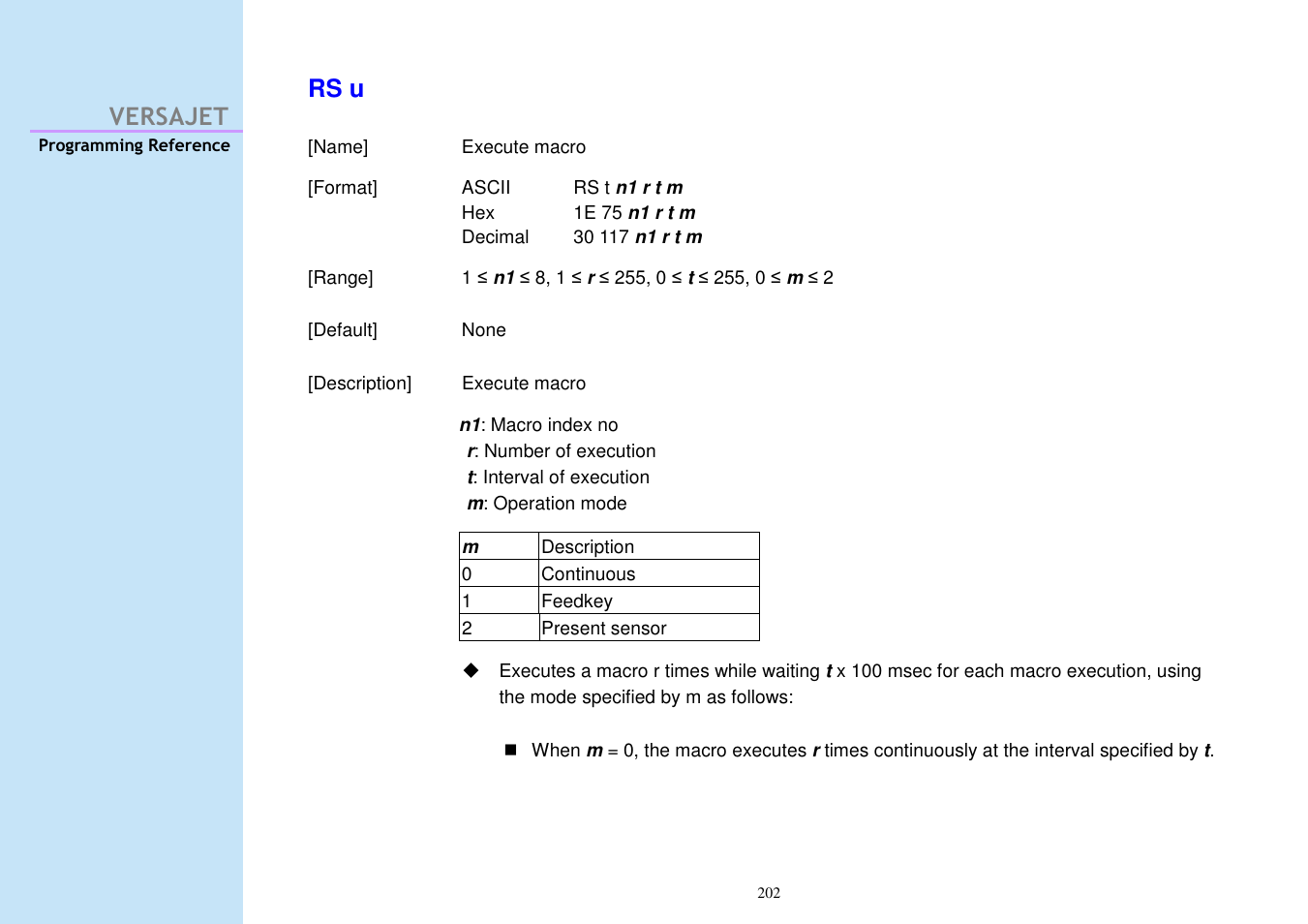 Versajet rs u | Cino M230B User Manual | Page 211 / 245