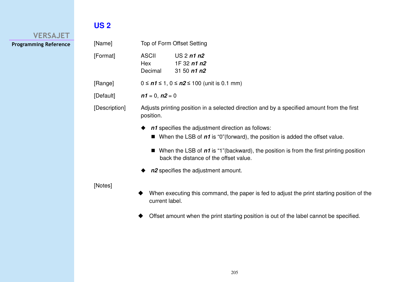 Versajet us 2 | Cino M230B User Manual | Page 214 / 245