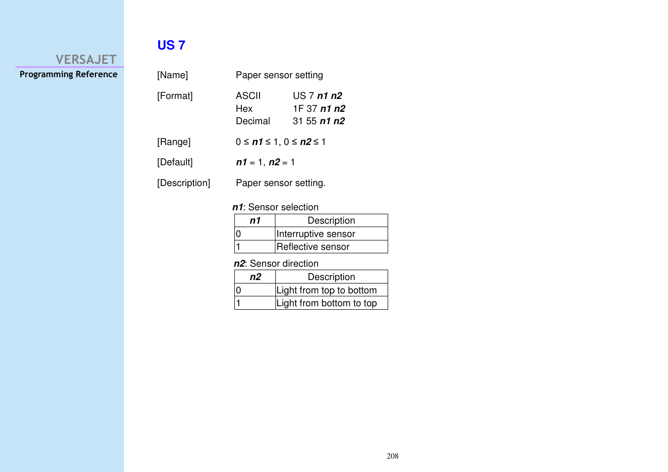 Versajet us 7 | Cino M230B User Manual | Page 217 / 245