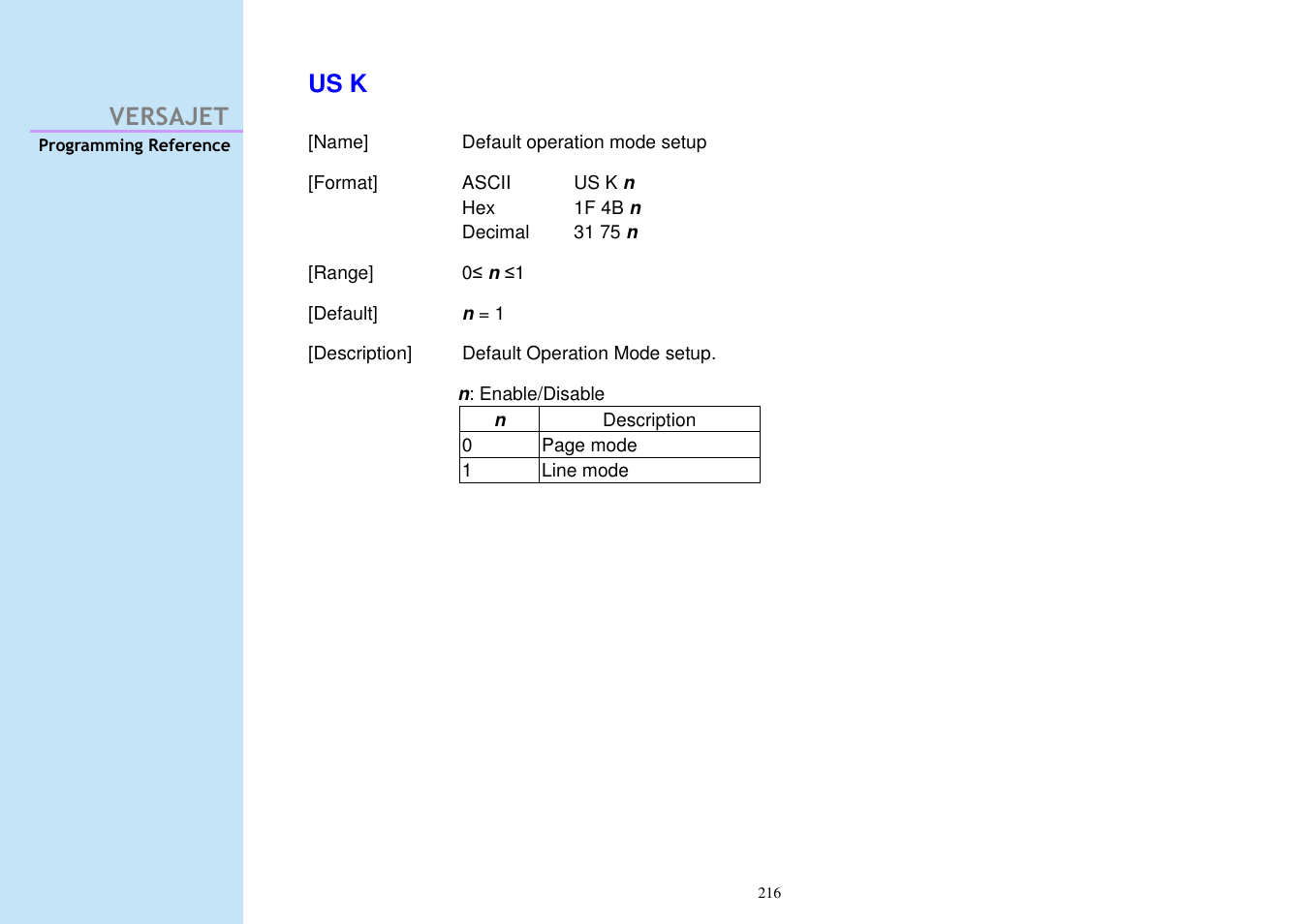 Versajet us k | Cino M230B User Manual | Page 225 / 245