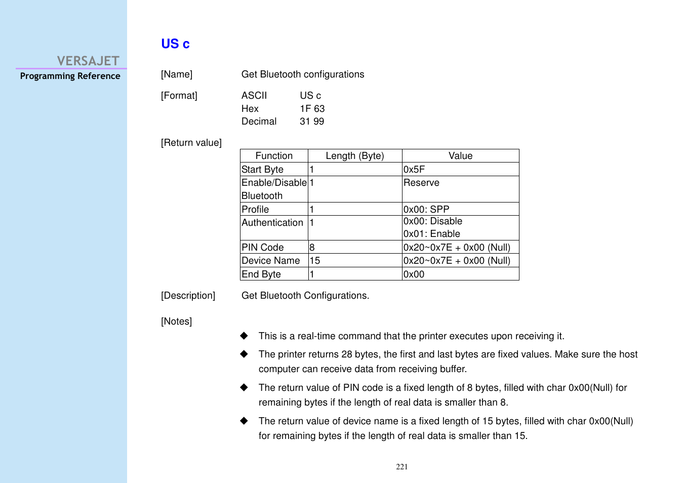 Versajet us c | Cino M230B User Manual | Page 230 / 245