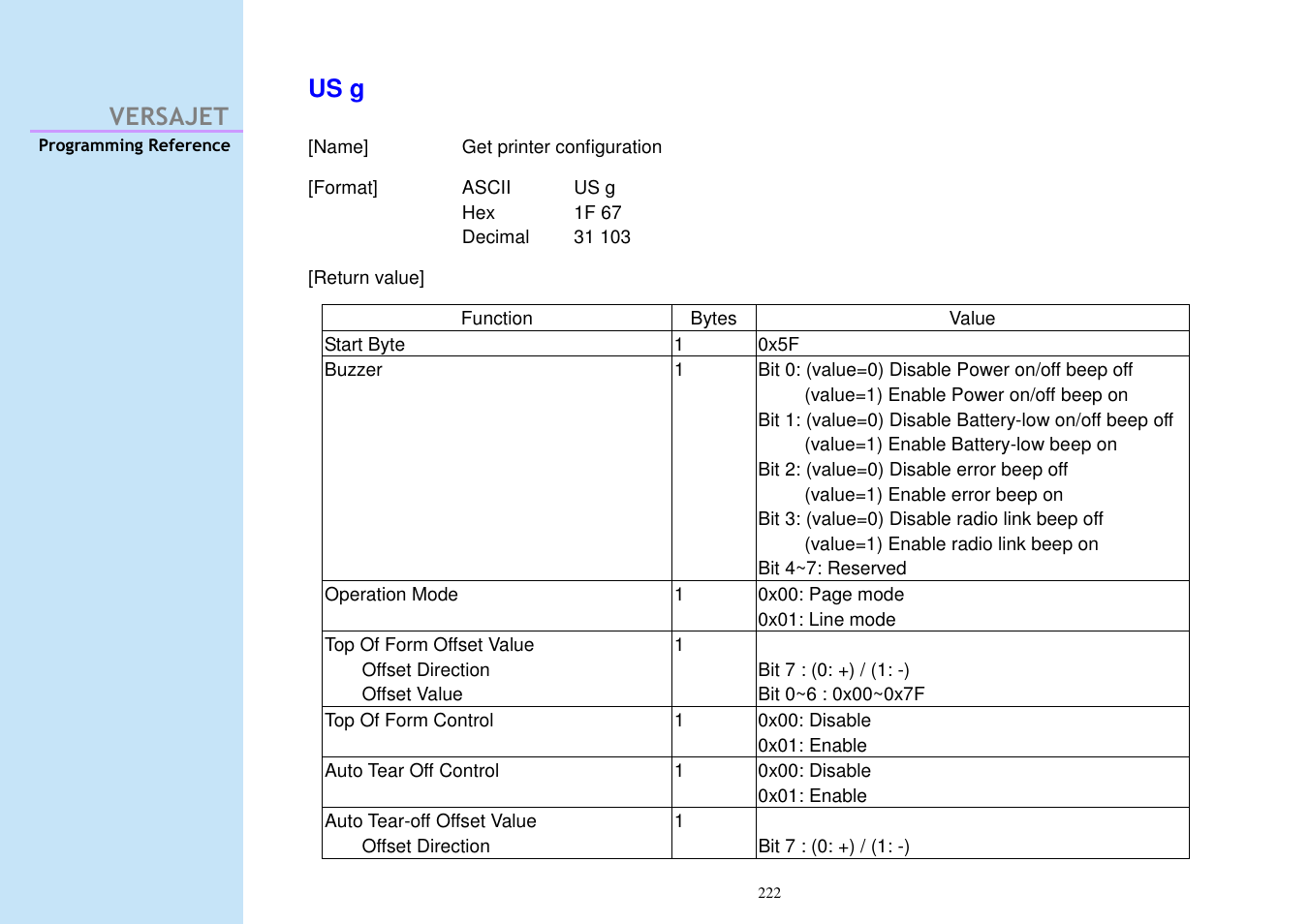 Versajet us g | Cino M230B User Manual | Page 231 / 245