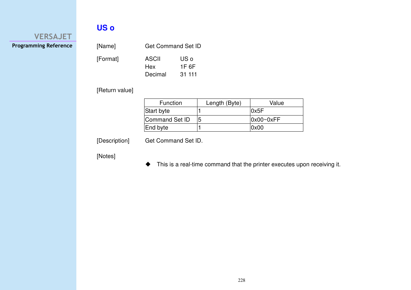 Versajet us o | Cino M230B User Manual | Page 237 / 245
