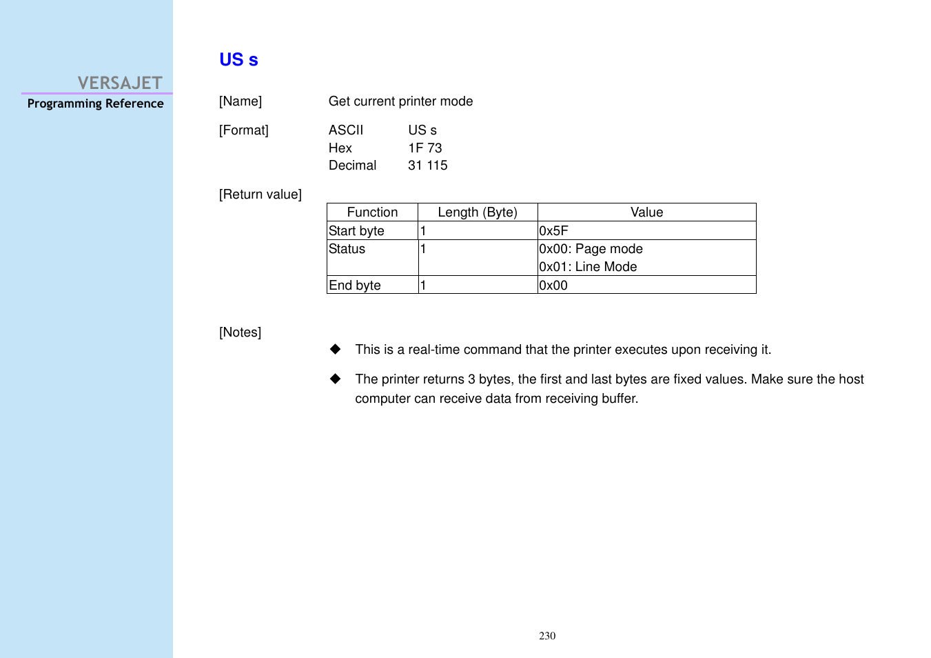 Versajet us s | Cino M230B User Manual | Page 239 / 245