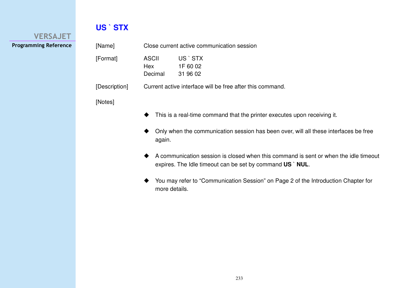 Versajet us ` stx | Cino M230B User Manual | Page 242 / 245