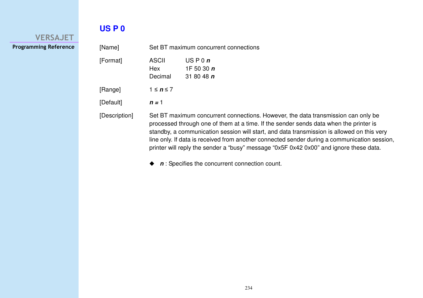 Versajet us p 0 | Cino M230B User Manual | Page 243 / 245