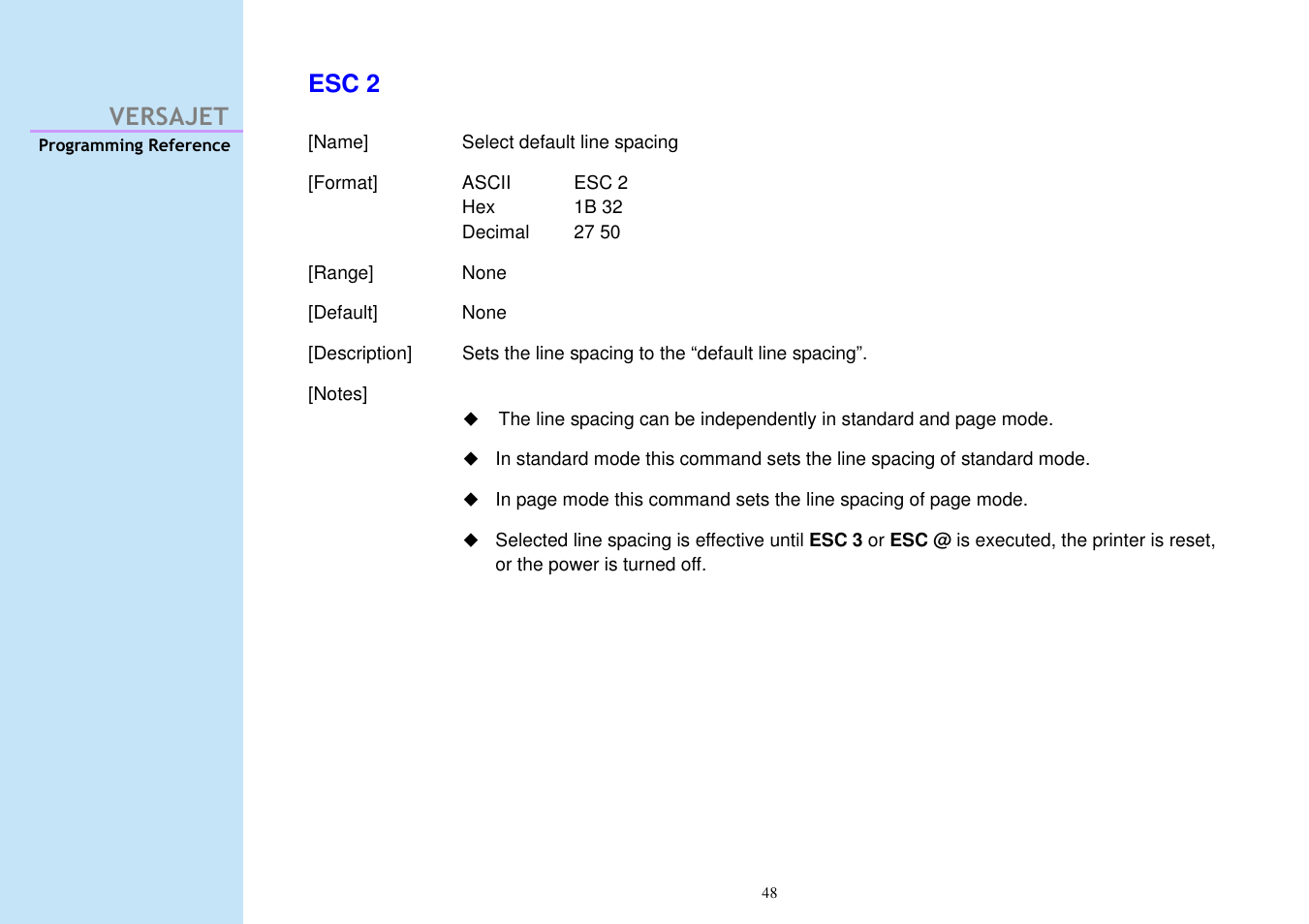 Versajet esc 2 | Cino M230B User Manual | Page 57 / 245