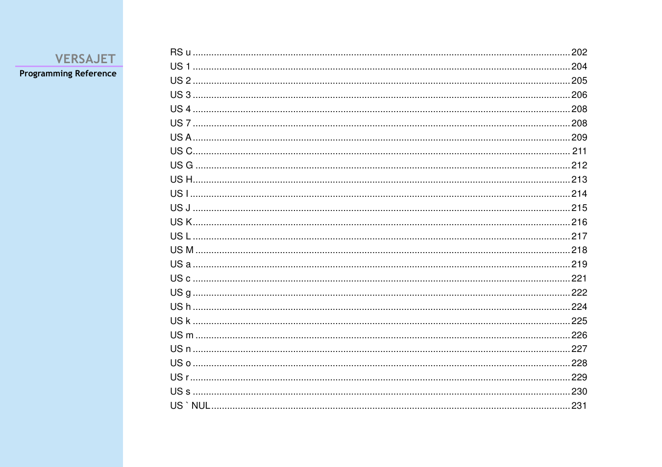 Versajet | Cino M230B User Manual | Page 8 / 245