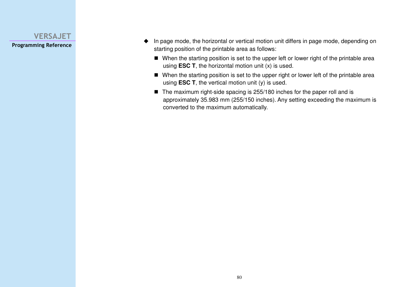 Versajet | Cino M230B User Manual | Page 89 / 245