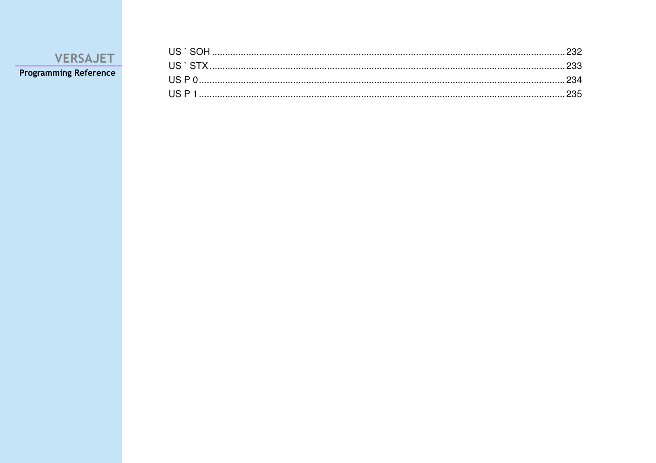 Versajet | Cino M230B User Manual | Page 9 / 245
