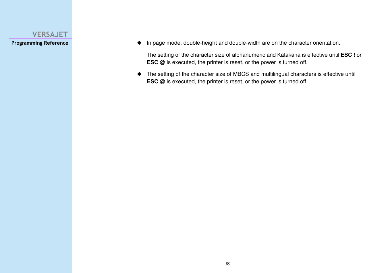 Versajet | Cino M230B User Manual | Page 98 / 245