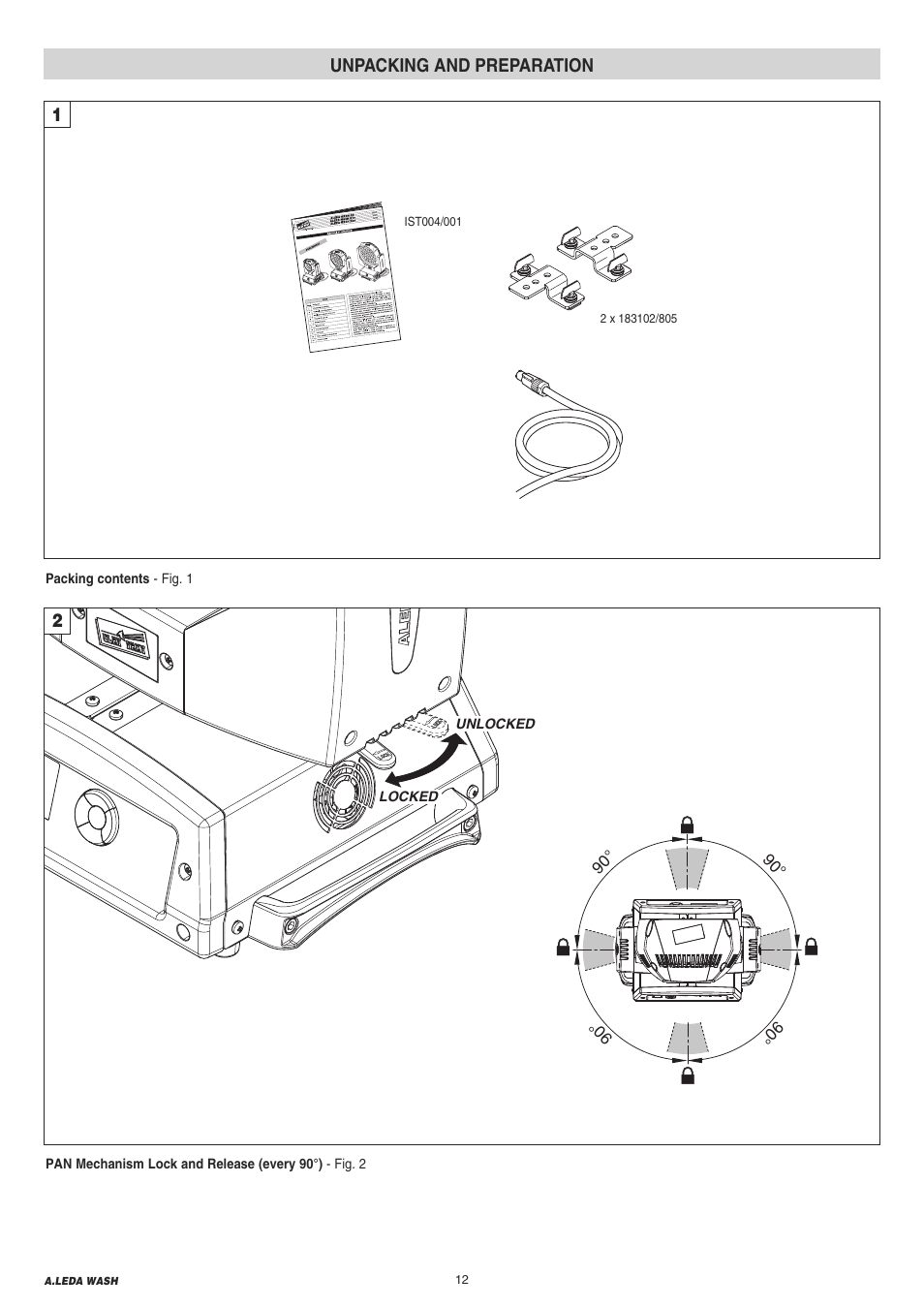 12 unpacking and preparation, Unpacking and preparation | Clay Paky A.LEDA WASH K20 User Manual | Page 12 / 40