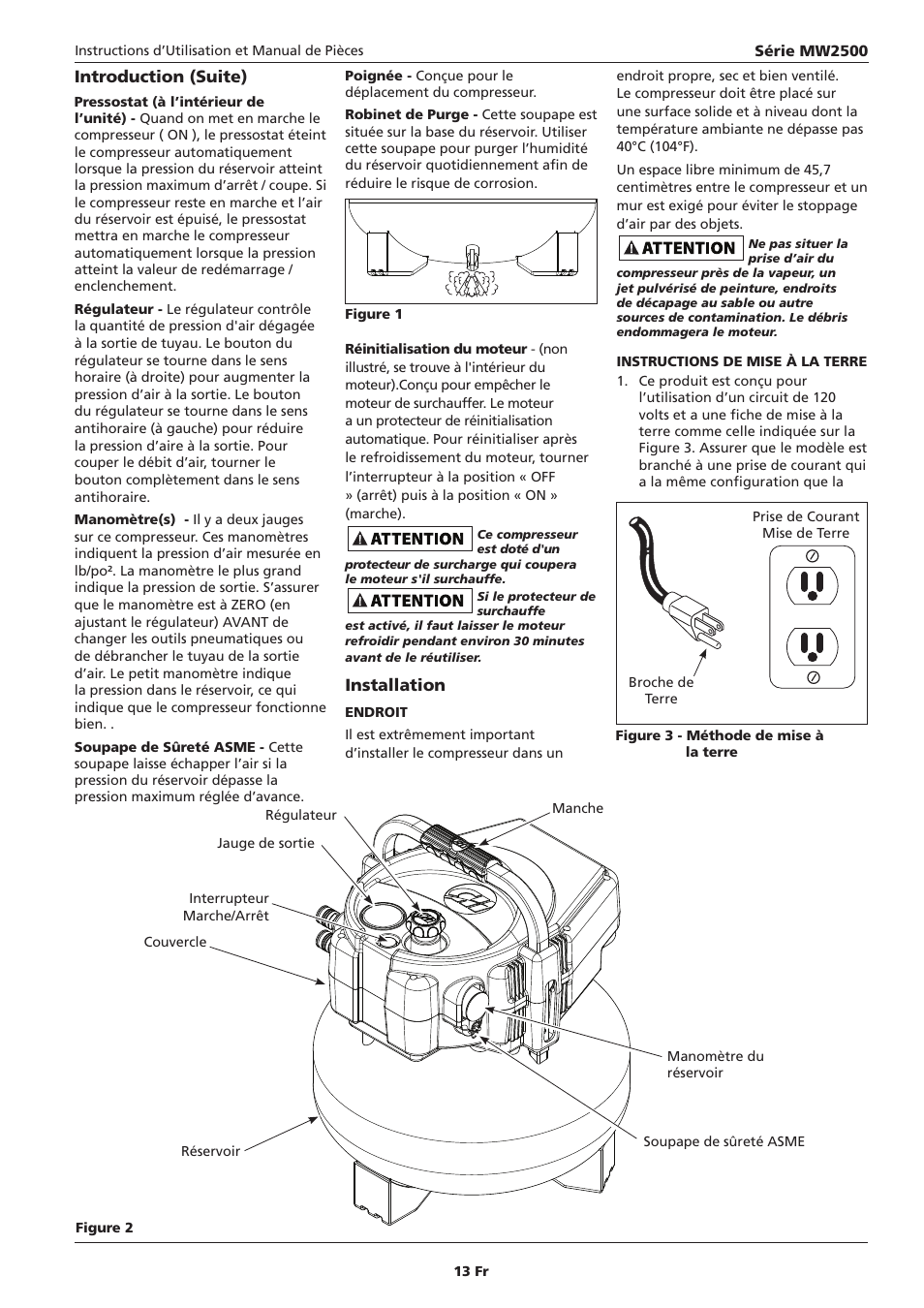 Introduction (suite), Installation | Campbell Hausfeld IN634000AV User Manual | Page 13 / 32