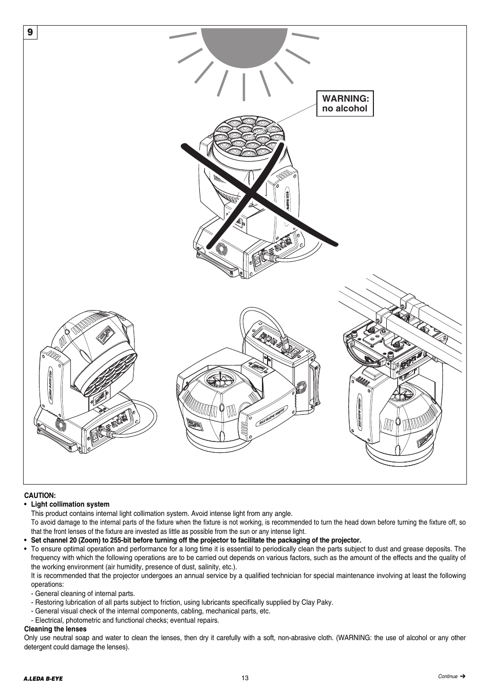 Clay Paky A.LEDA B-EYE K20 User Manual | Page 13 / 28