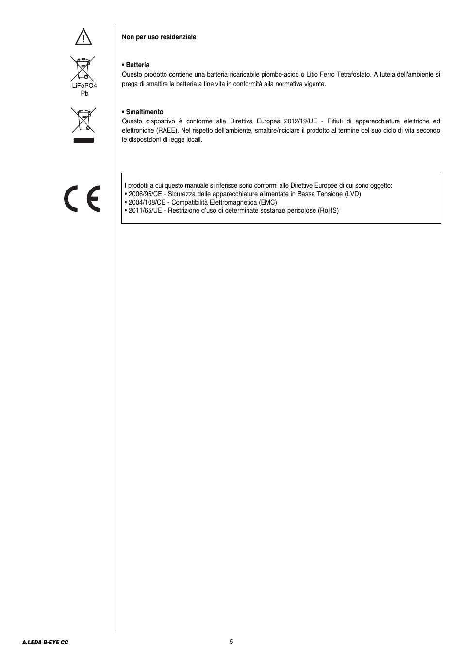 Clay Paky A.LEDA B-EYE K20 CC User Manual | Page 5 / 32