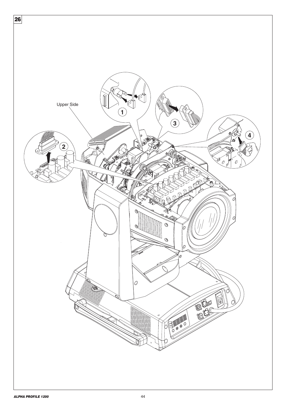 Clay Paky ALPHA PROFILE 1200 User Manual | Page 44 / 48