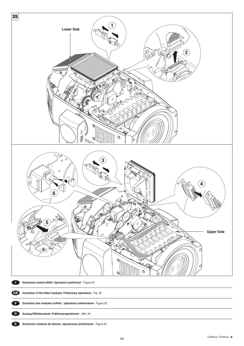 Clay Paky ALPHA SPOT 700 User Manual | Page 43 / 48