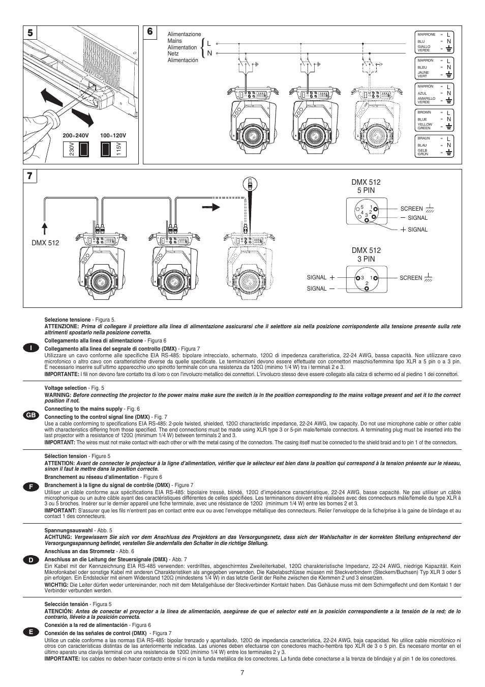 Clay Paky ALPHA SPOT 700 User Manual | Page 7 / 48