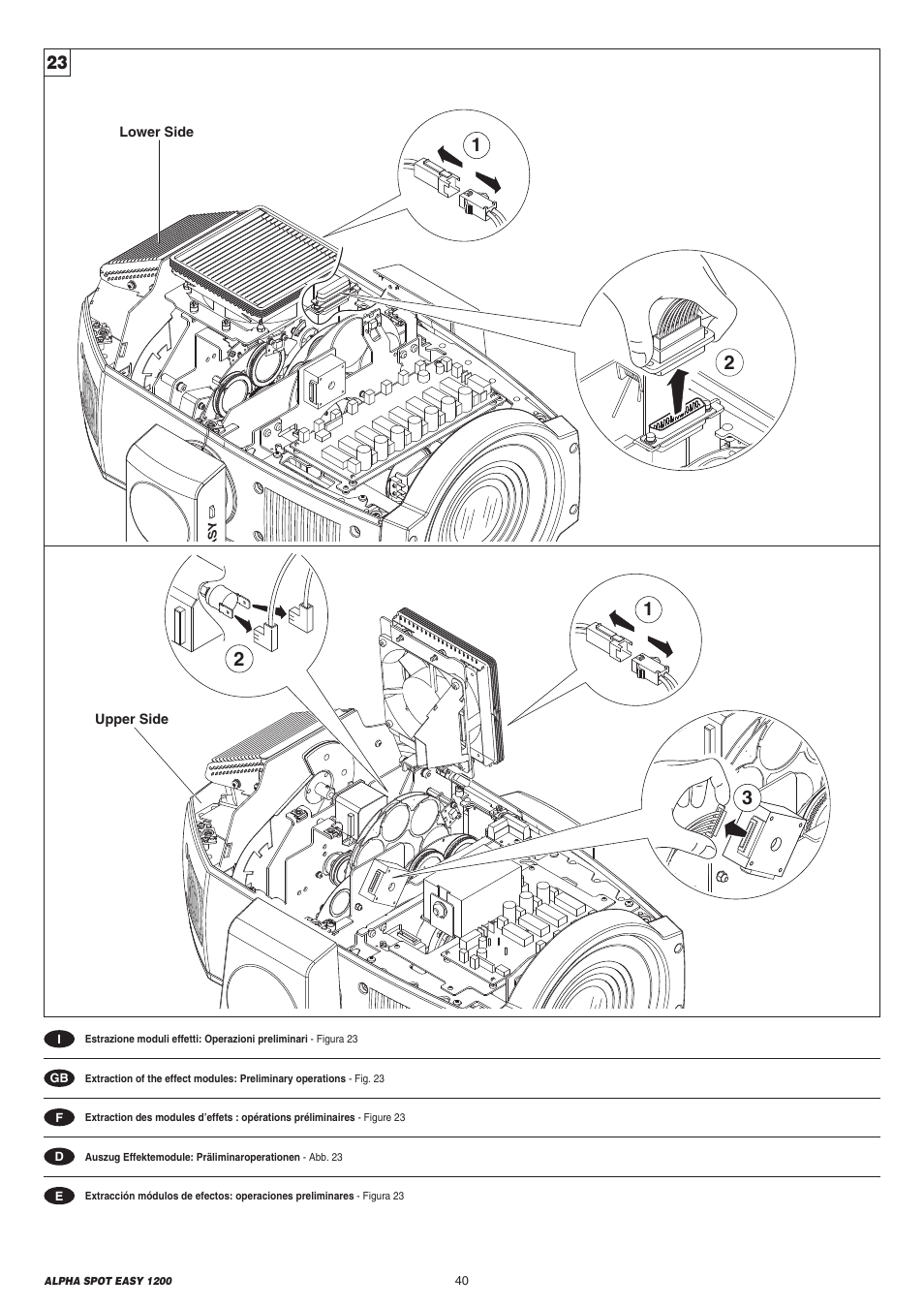 Clay Paky ALPHA SPOT EASY 1200 User Manual | Page 40 / 44