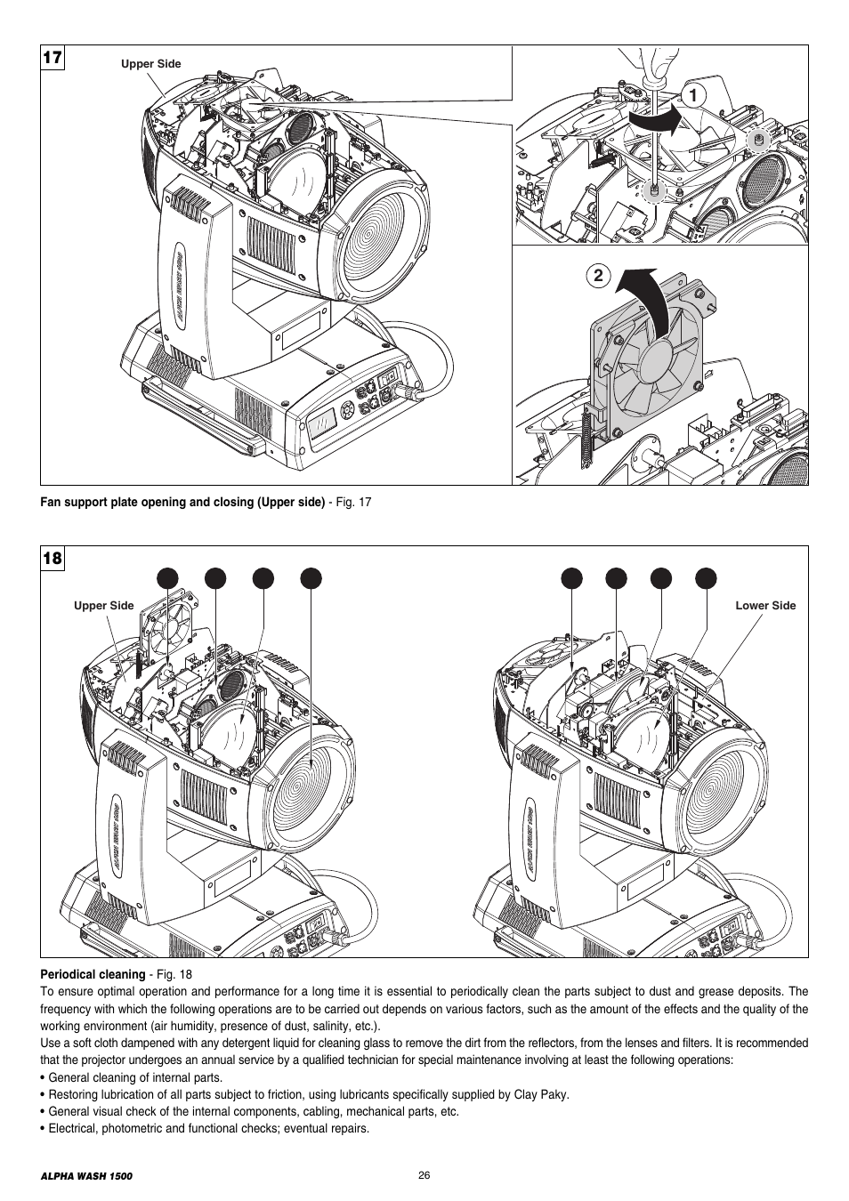Clay Paky ALPHA WASH 1500 User Manual | Page 26 / 40