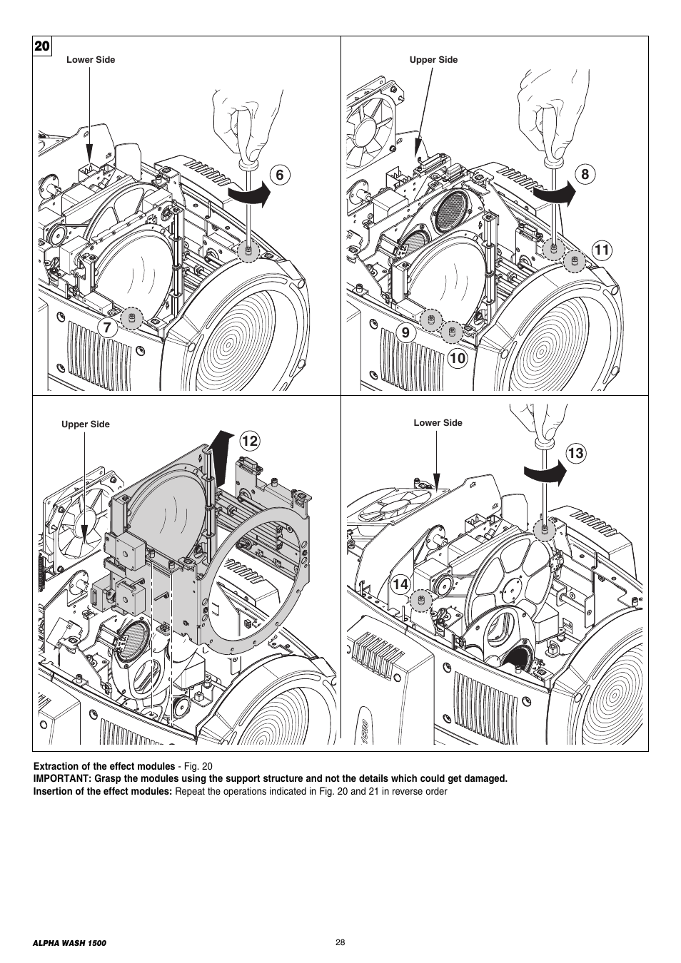 Clay Paky ALPHA WASH 1500 User Manual | Page 28 / 40