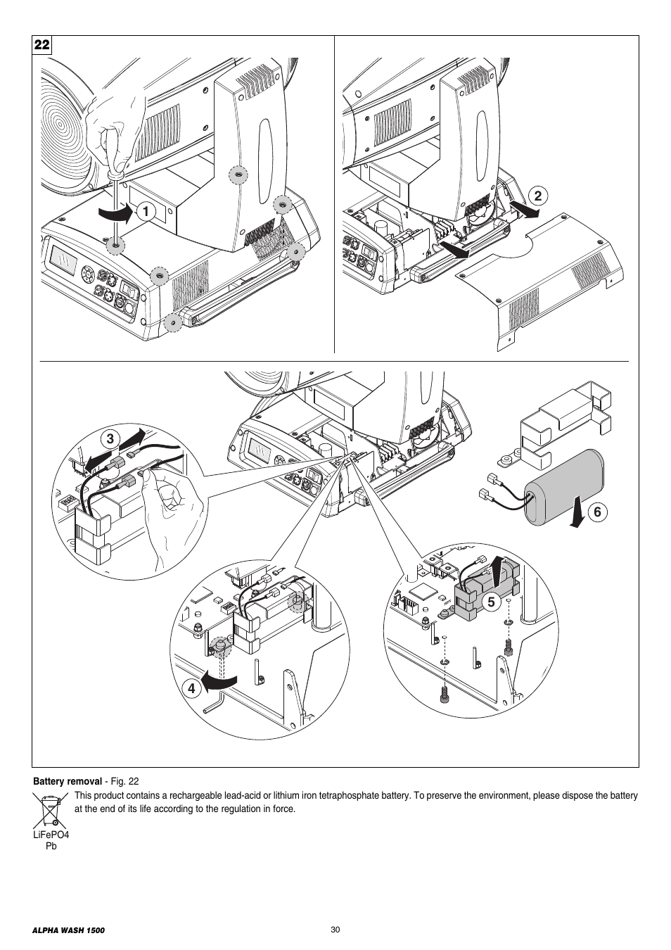 Clay Paky ALPHA WASH 1500 User Manual | Page 30 / 40