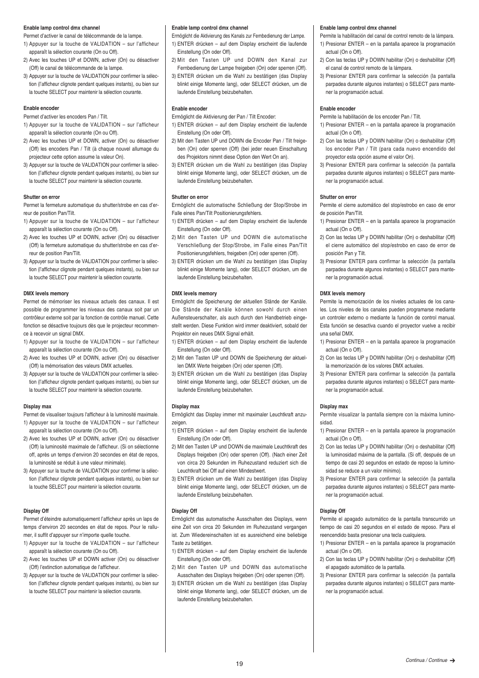 Clay Paky ALPHA WASH TH User Manual | Page 19 / 40