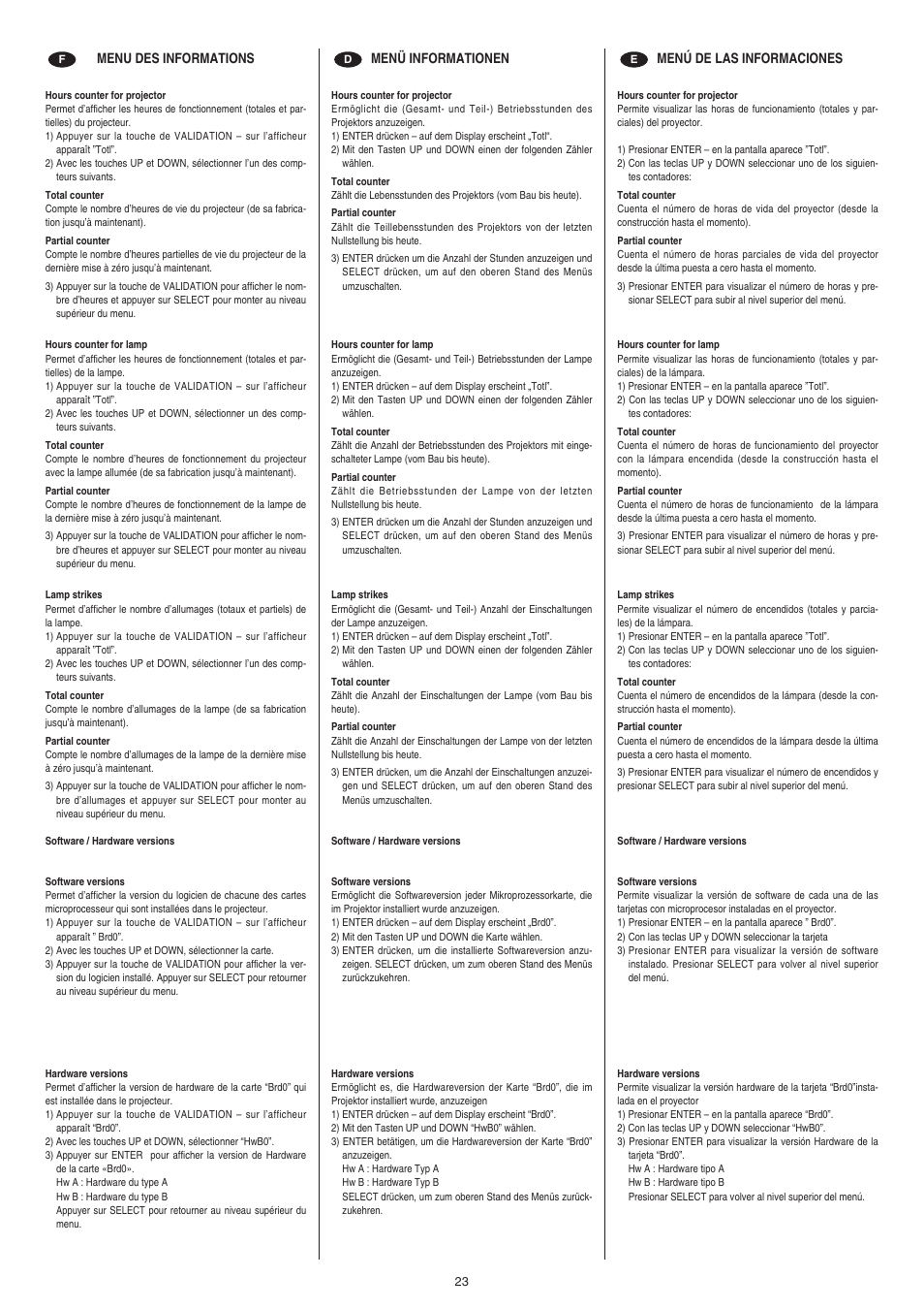 Clay Paky ALPHA WASH TH User Manual | Page 23 / 40
