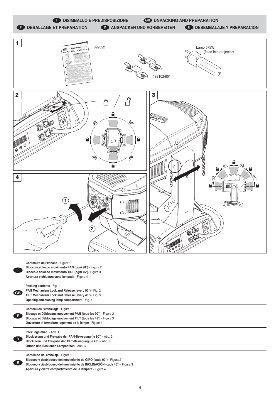 Clay Paky ALPHA WASH TH User Manual | Page 4 / 40