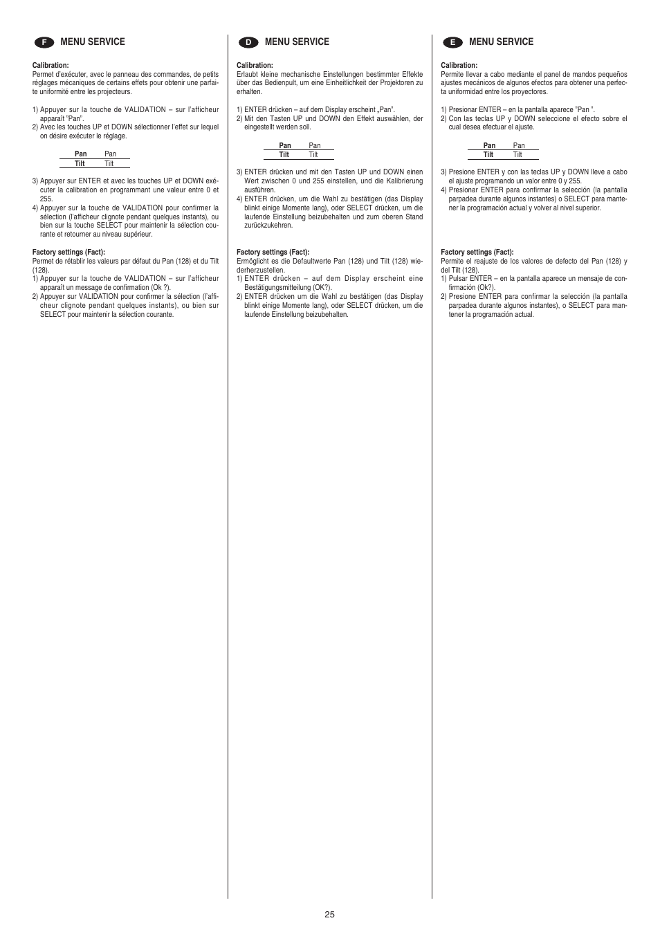 Clay Paky ALPHA WASH HALO 1000 User Manual | Page 25 / 36