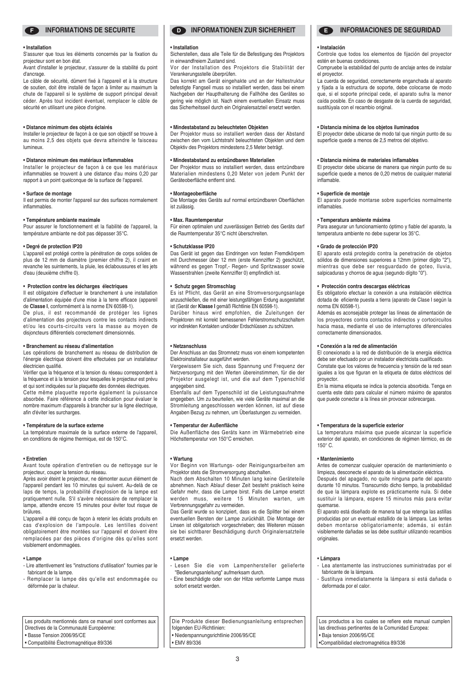 Clay Paky ALPHA WASH HALO 1000 User Manual | Page 3 / 36