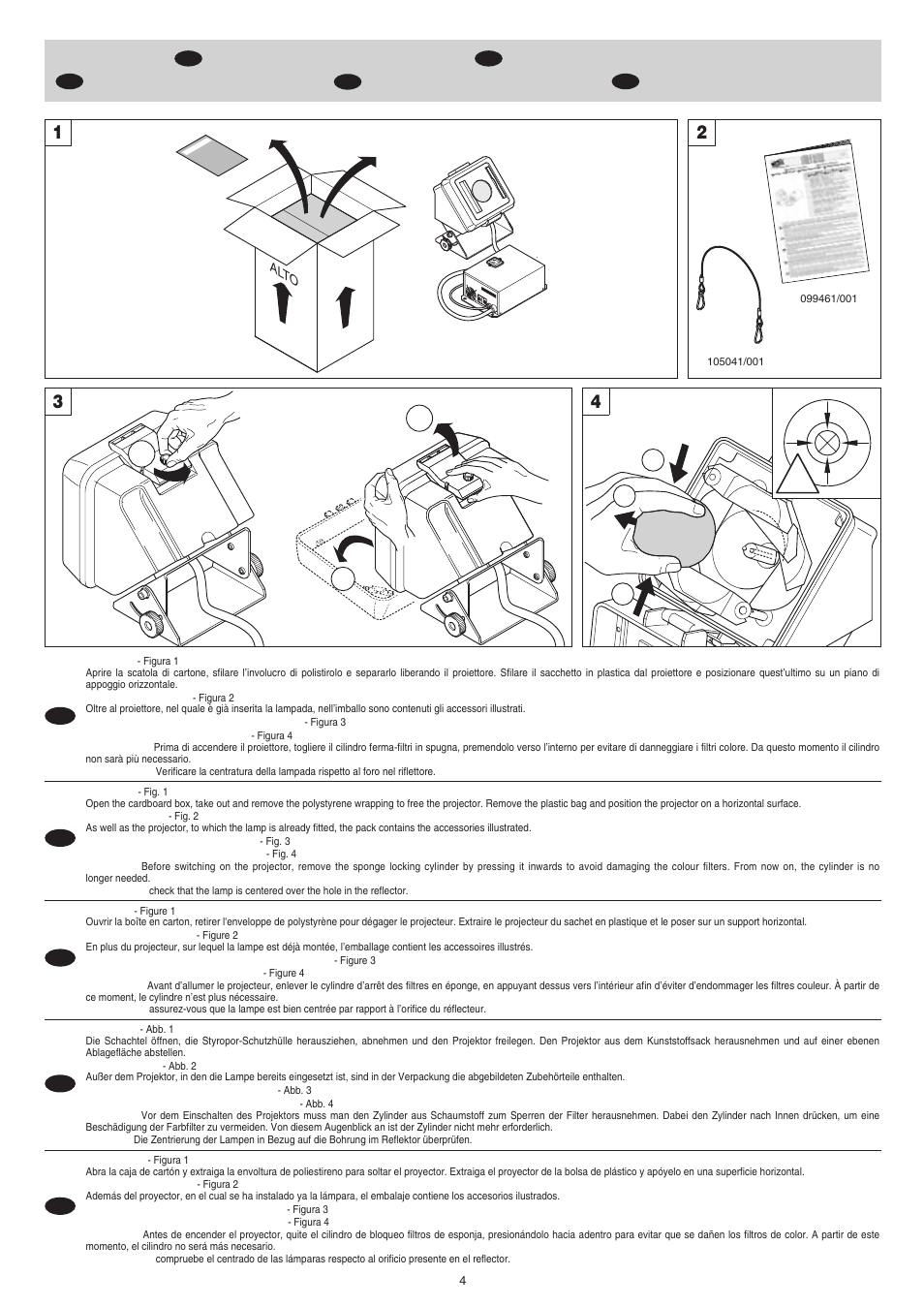 Clay Paky CP COLOR 150 Base Separata User Manual | Page 4 / 18