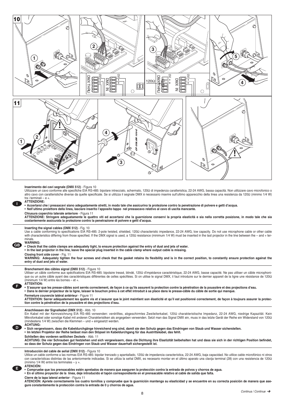 Clay Paky CP COLOR 150-E User Manual | Page 8 / 20