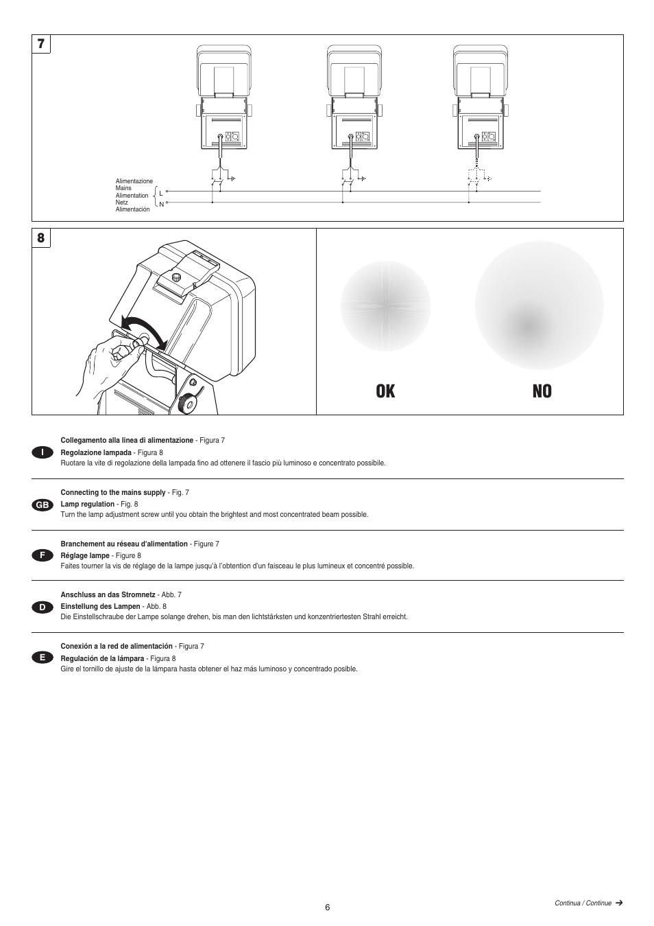 Ok no | Clay Paky CP Color 250 User Manual | Page 6 / 18
