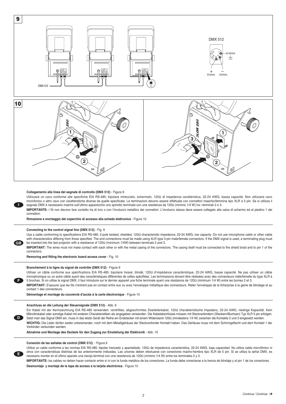 Clay Paky CP Color 250 User Manual | Page 7 / 18