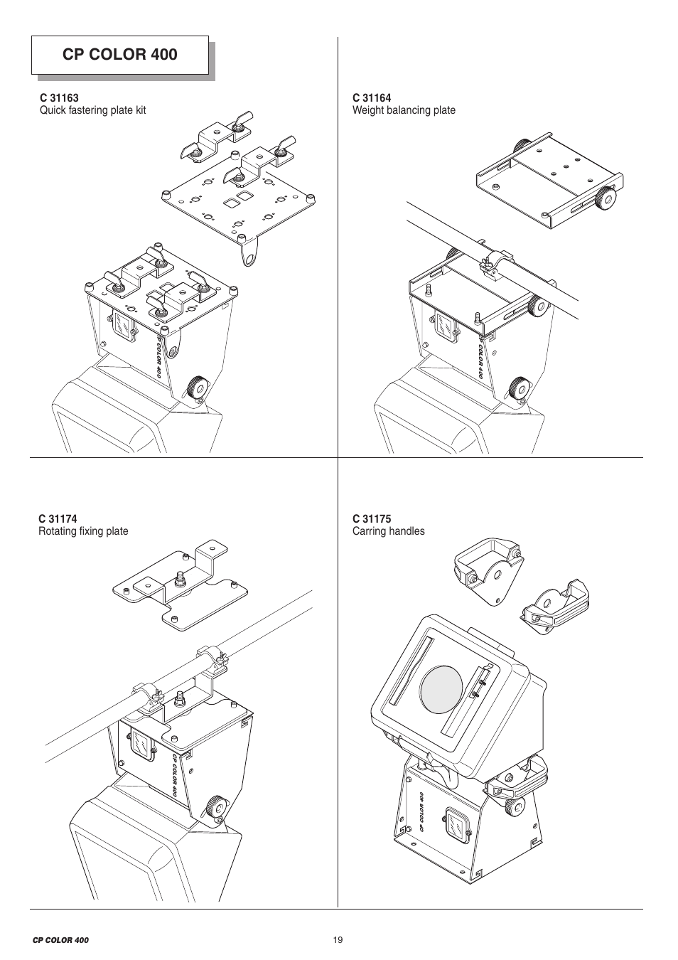 Cp color 400 | Clay Paky CP COLOR 400 User Manual | Page 19 / 20